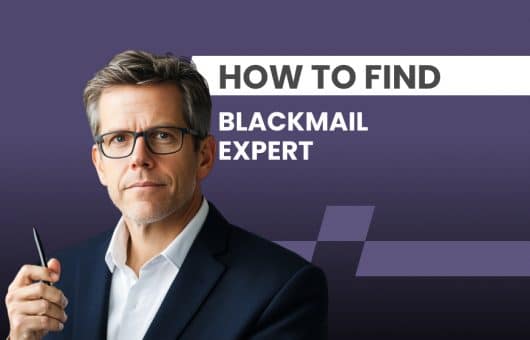 to find blackmail expert