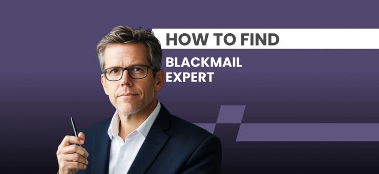 to find blackmail expert