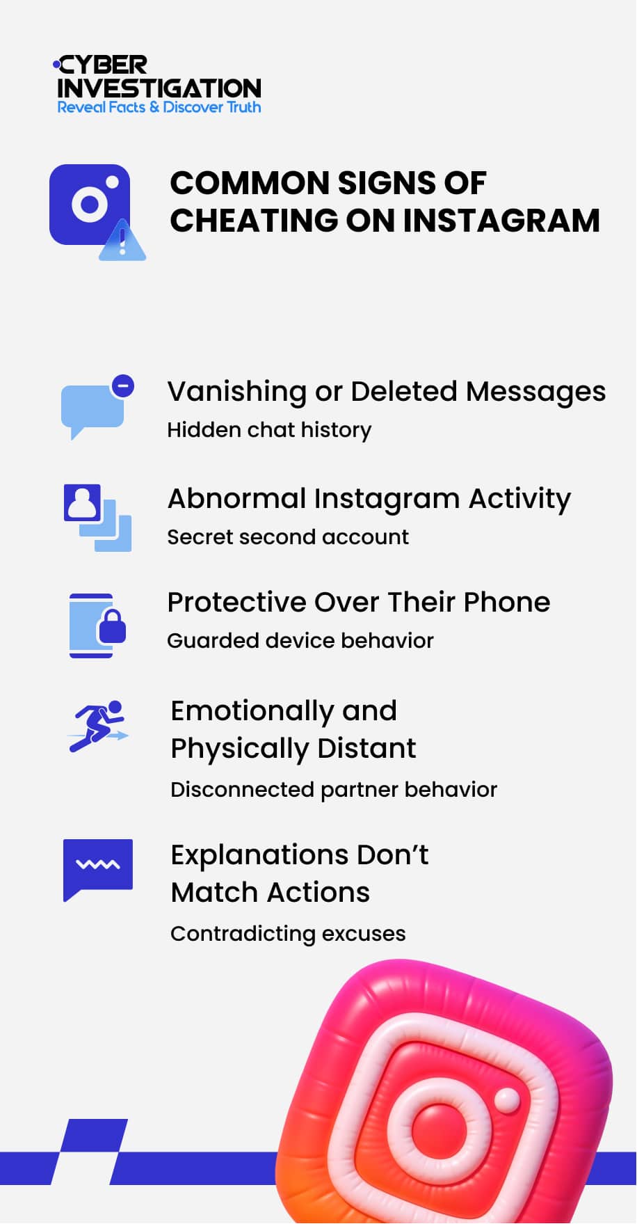 Common Signs of Cheating on Instagram