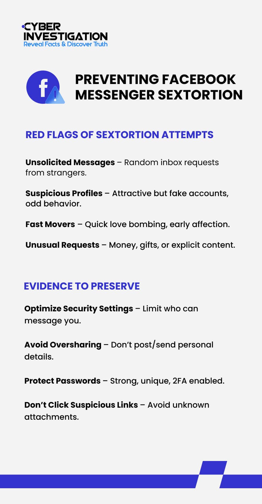 Preventing Facebook Messenger Sextortion