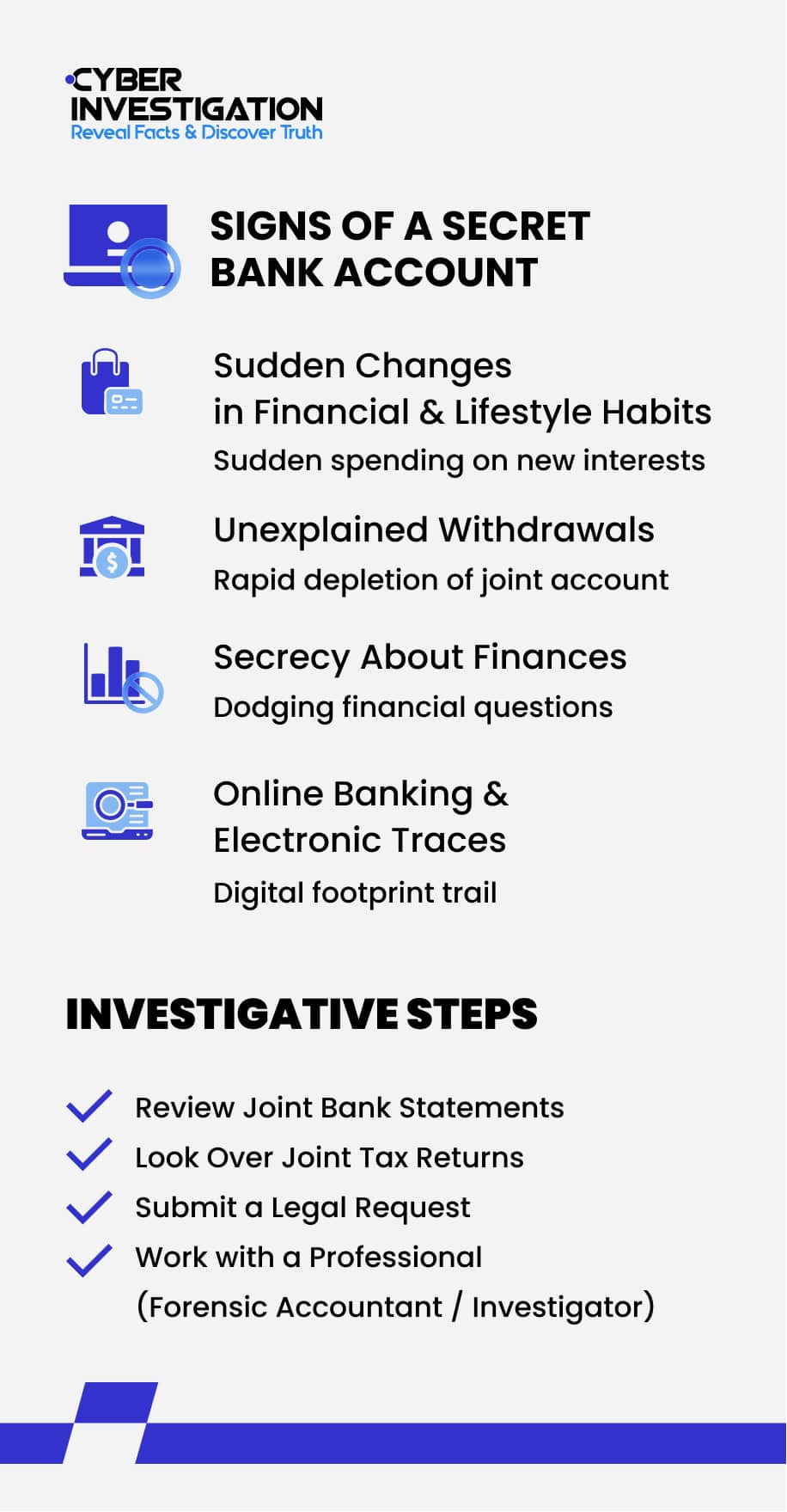 Signs of a Secret Bank Account