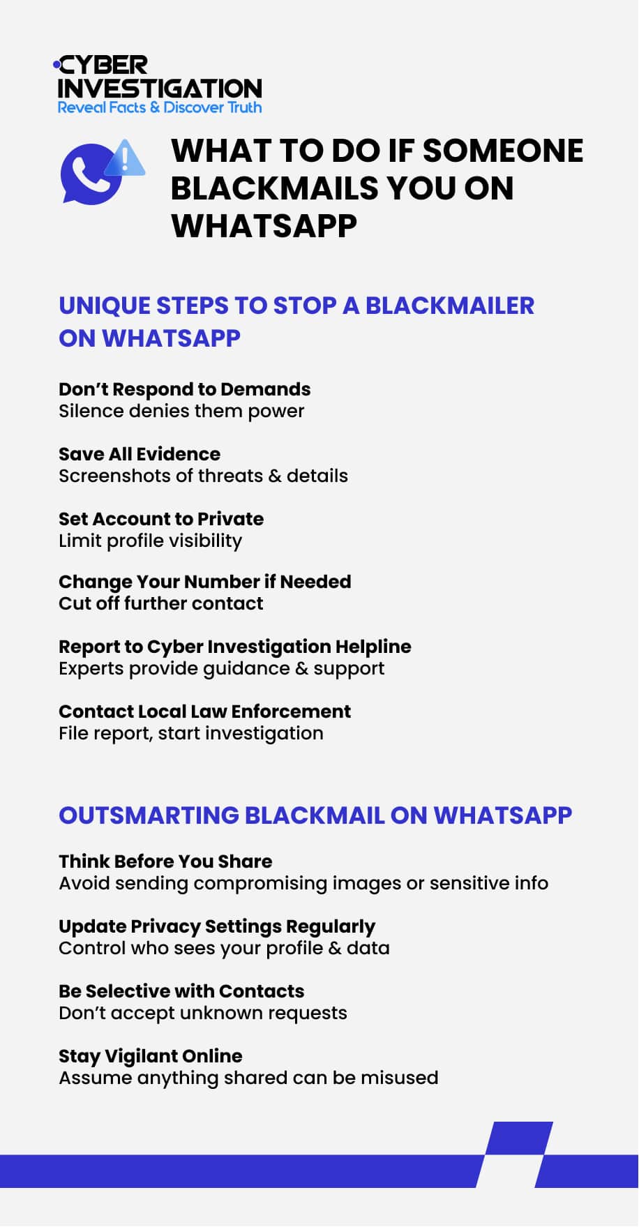 What to Do if Someone Blackmails You on WhatsApp