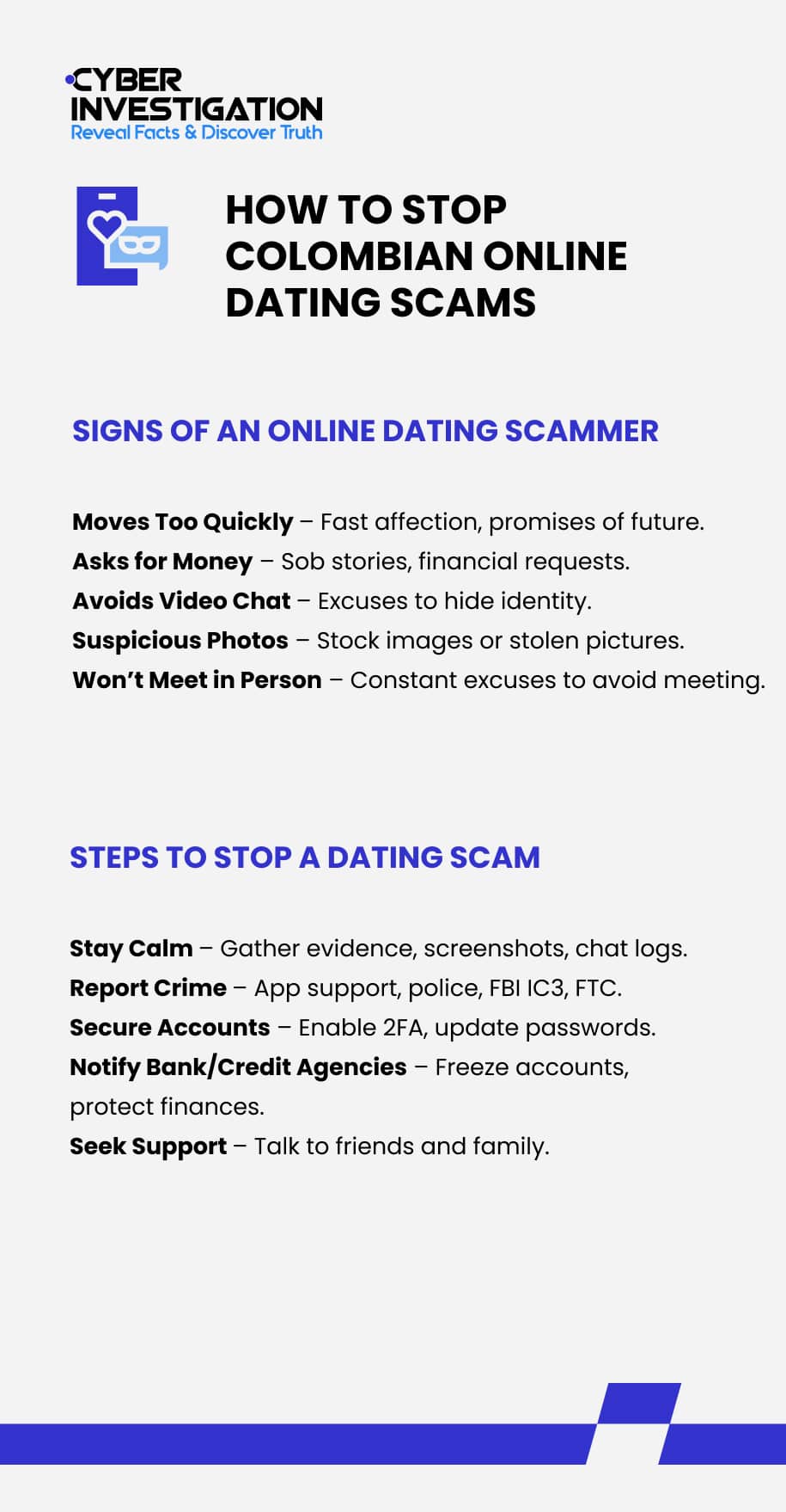How to Stop Colombian Online Dating Scams