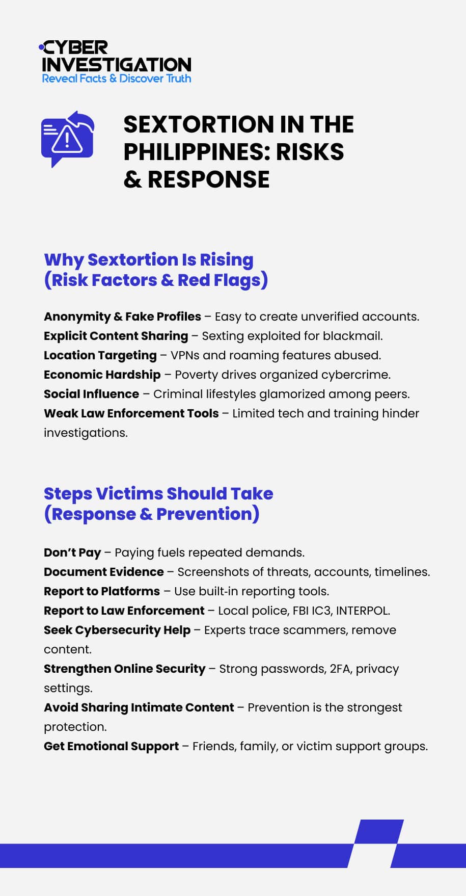 Sextortion in the Philippines  - Risks & Response