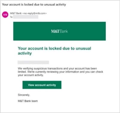 phishing email