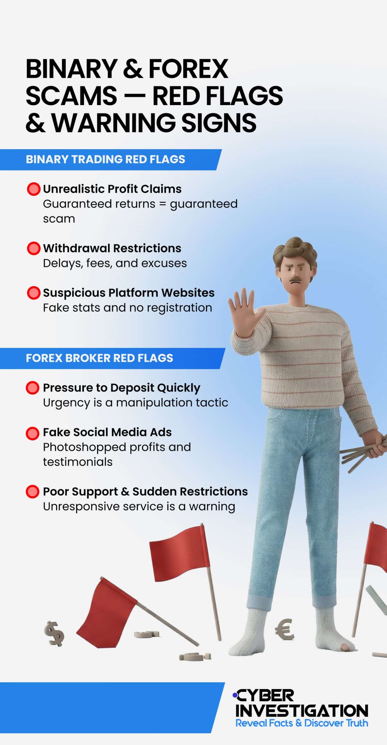 Binary & Forex Scams - Red Flags & Warning Signs